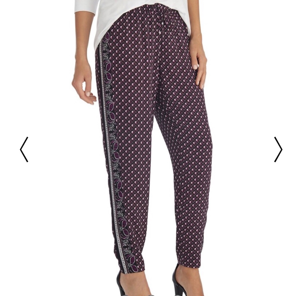 NWT White House Black Market Printed Drapey Pants